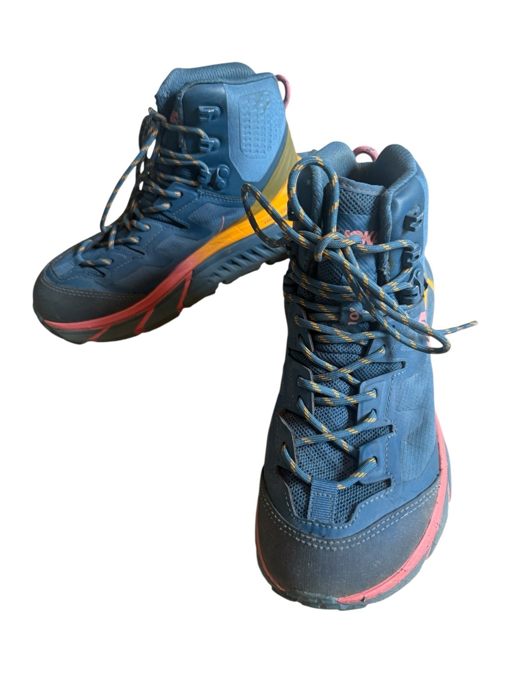 HOKA Tennine Hike GTX Boot Sz 6B Blue Pink